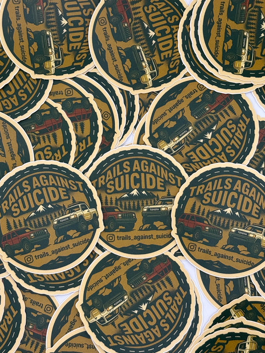 Trails Against Suicide Main Logo Sticker