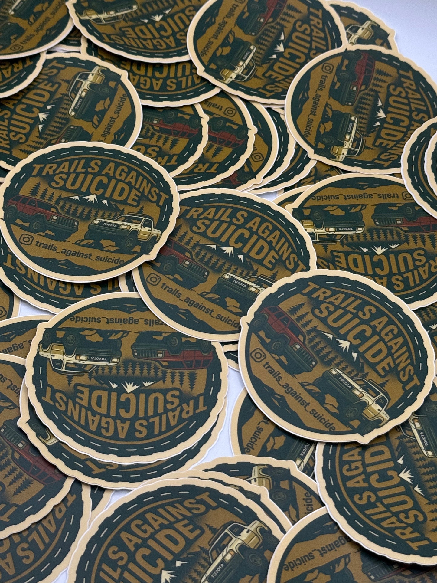 Trails Against Suicide Main Logo Sticker