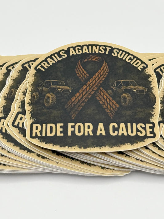 "Ride For A Cause" Stickers