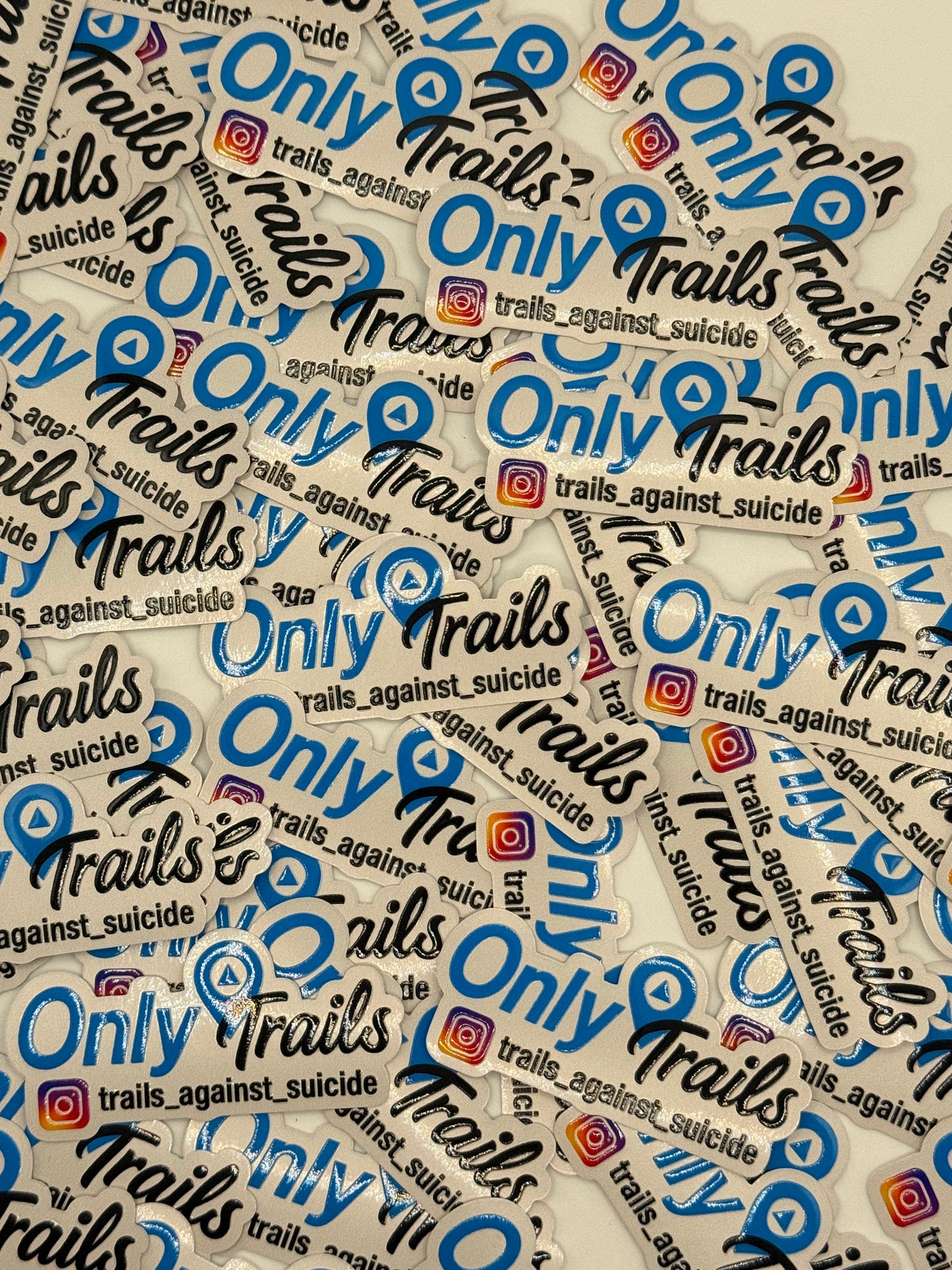 Embossed "OnlyTrails" Sticker.