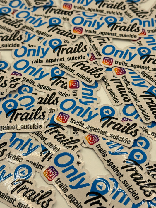 Embossed "OnlyTrails" Sticker.