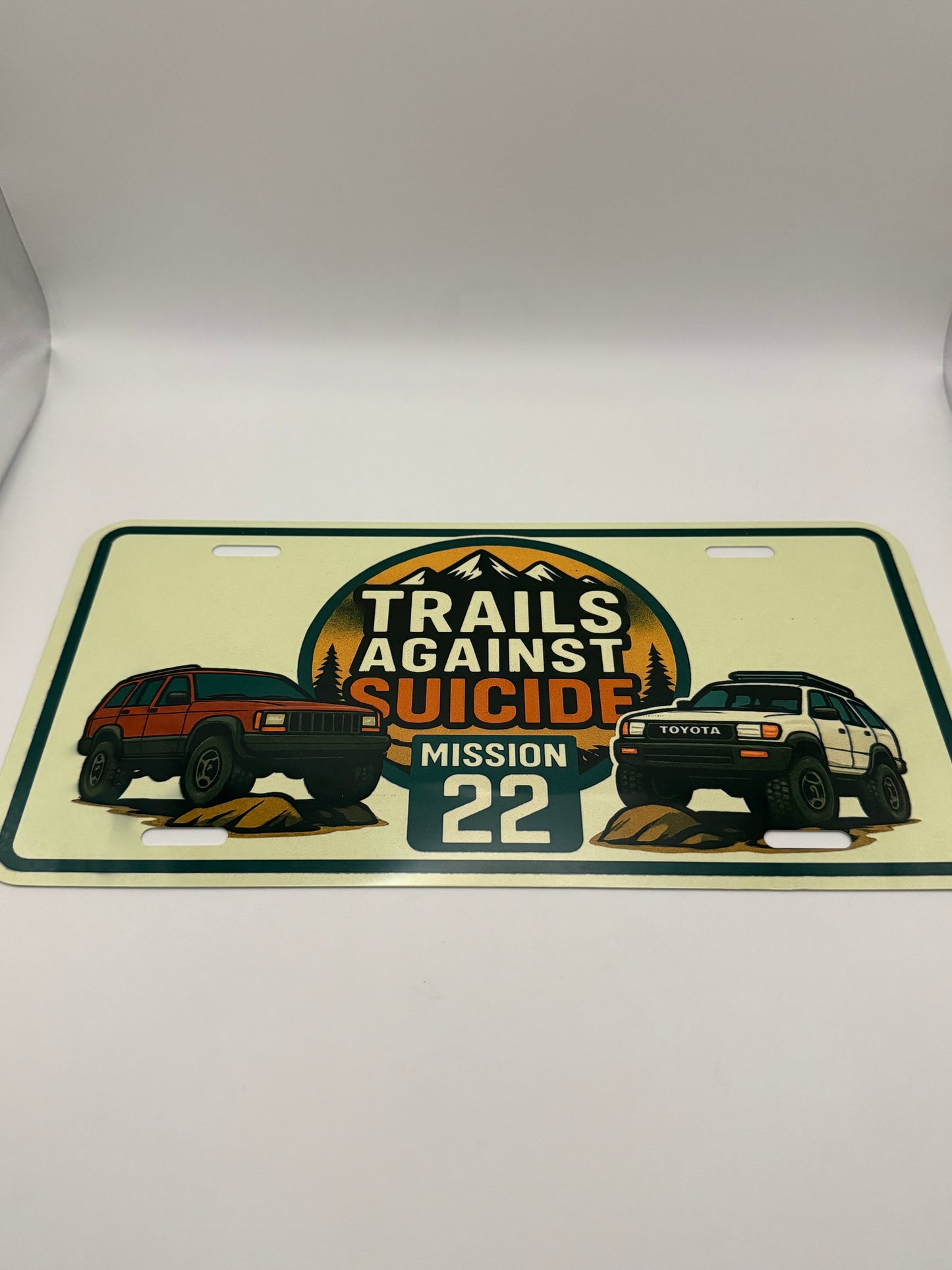 Trails X Mission 22 Main Vanity Plate.
