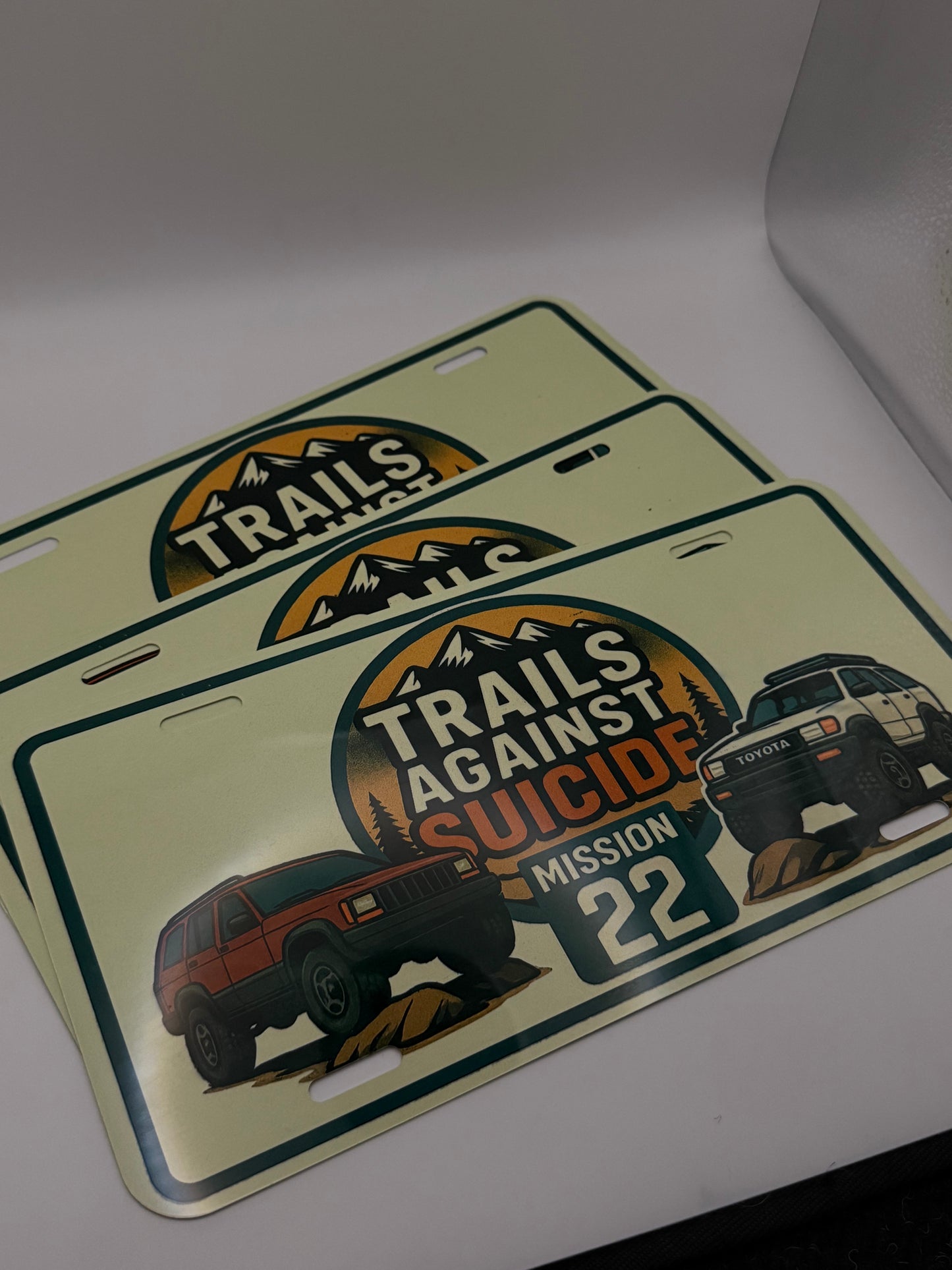 Trails X Mission 22 Main Vanity Plate.