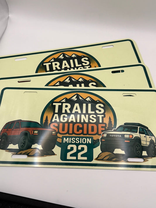 Trails X Mission 22 Main Vanity Plate.