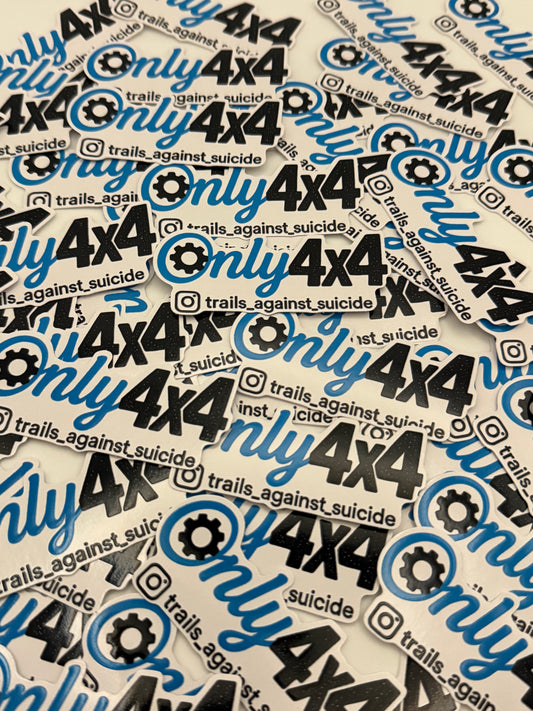 Embossed "Only4x4" Sticker