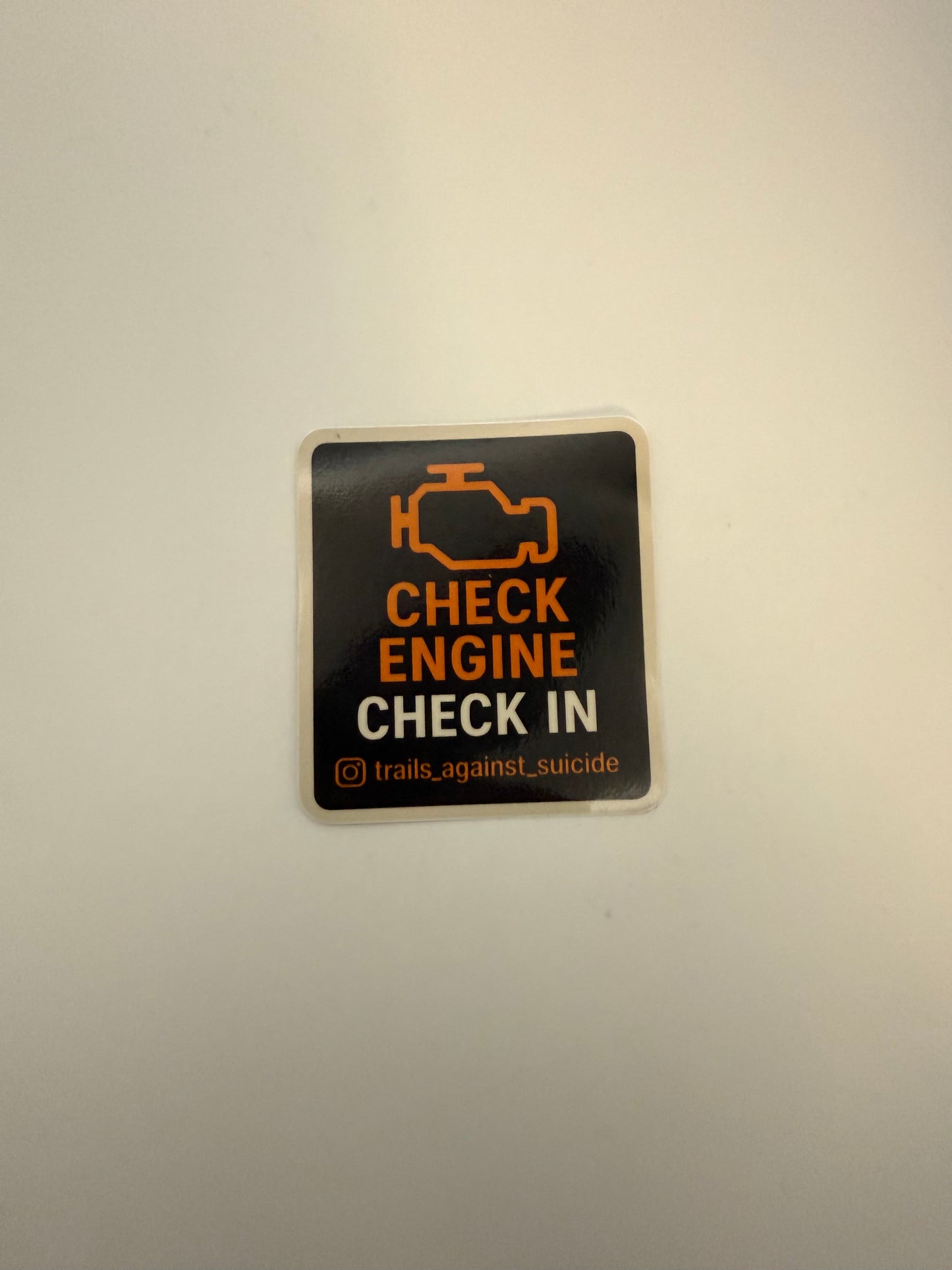 Check Engine, Check In Stickers
