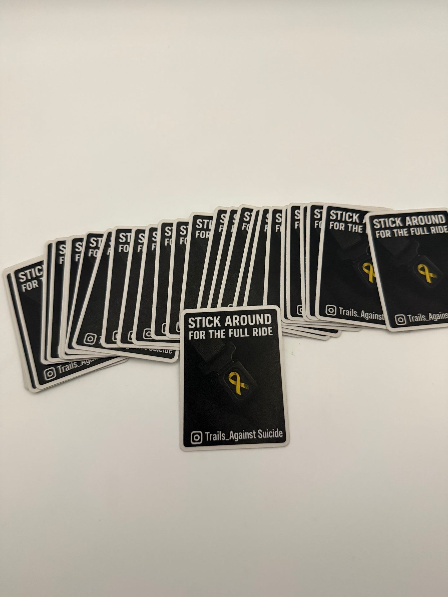 "Stick Around For The Full Ride" Sticker