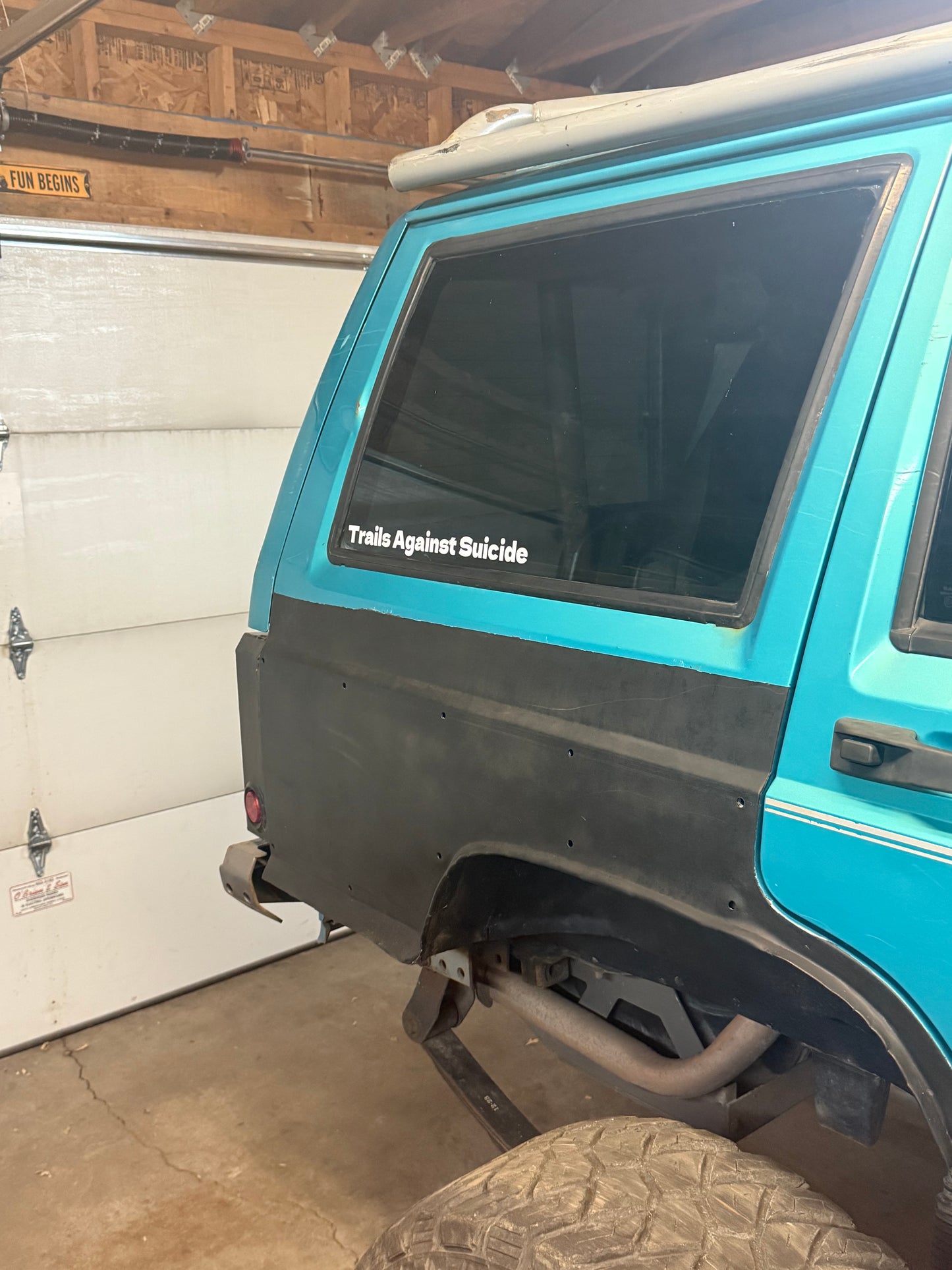 Trails Against Suicide 14'In Long Sticker