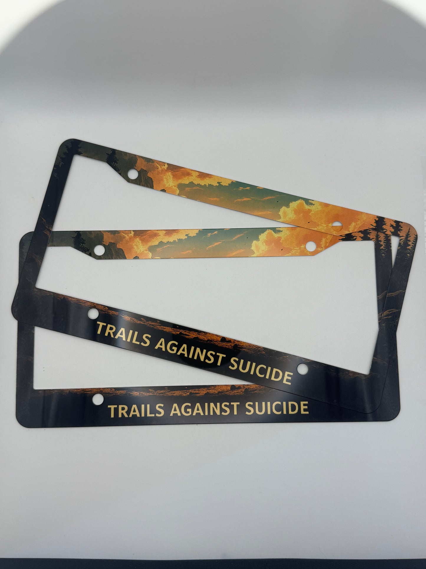 TAS Sunset License Plate Frame.