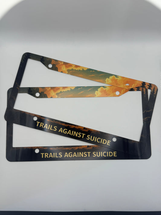 TAS Sunset License Plate Frame.