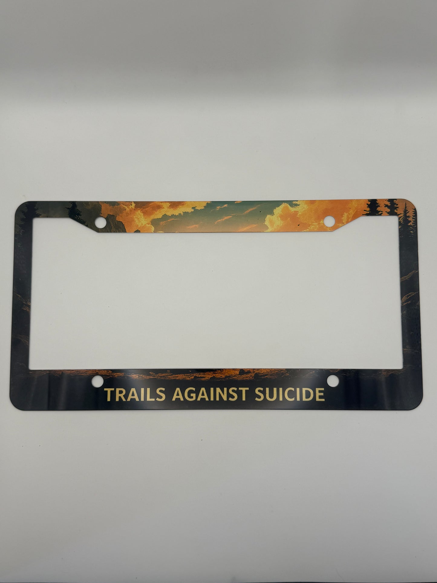 TAS Sunset License Plate Frame.