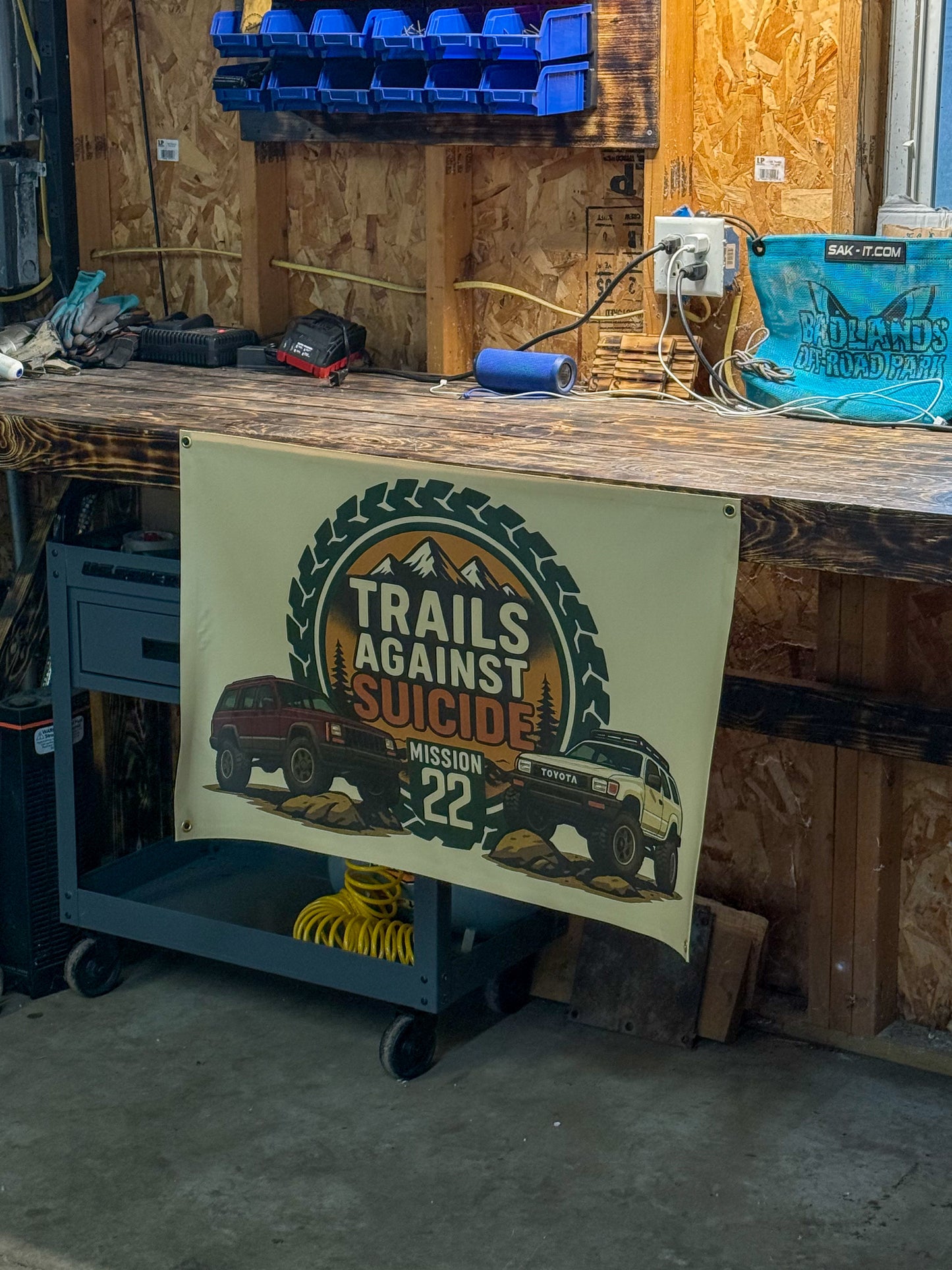 Trails Against Suicide & Mission 22 Banner V1