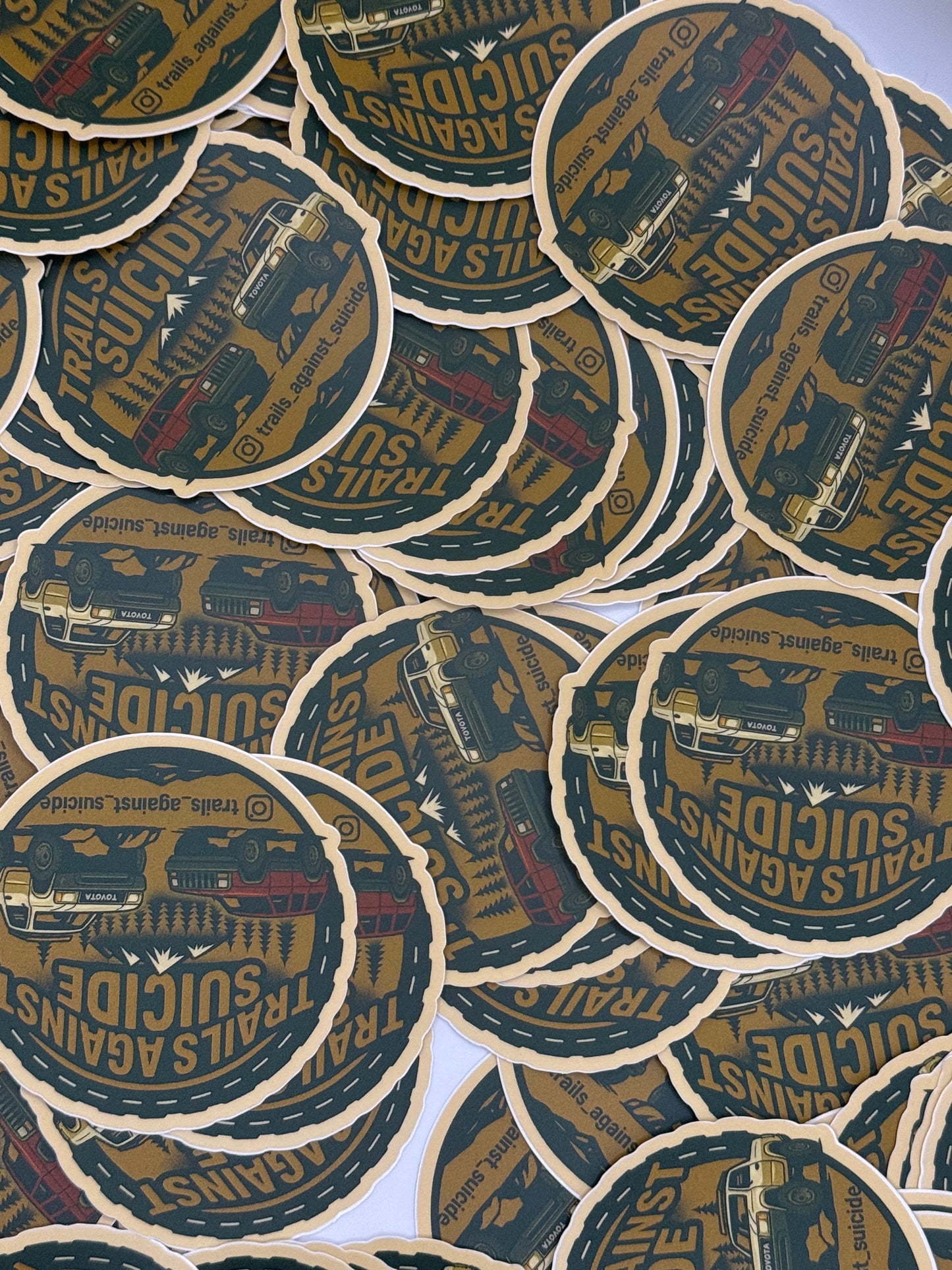 Trails Against Suicide Main Logo Sticker