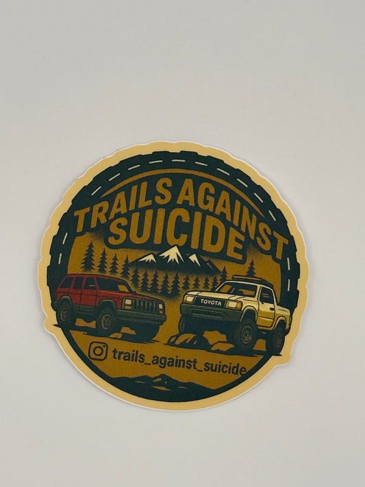Trails Against Suicide Main Logo Sticker