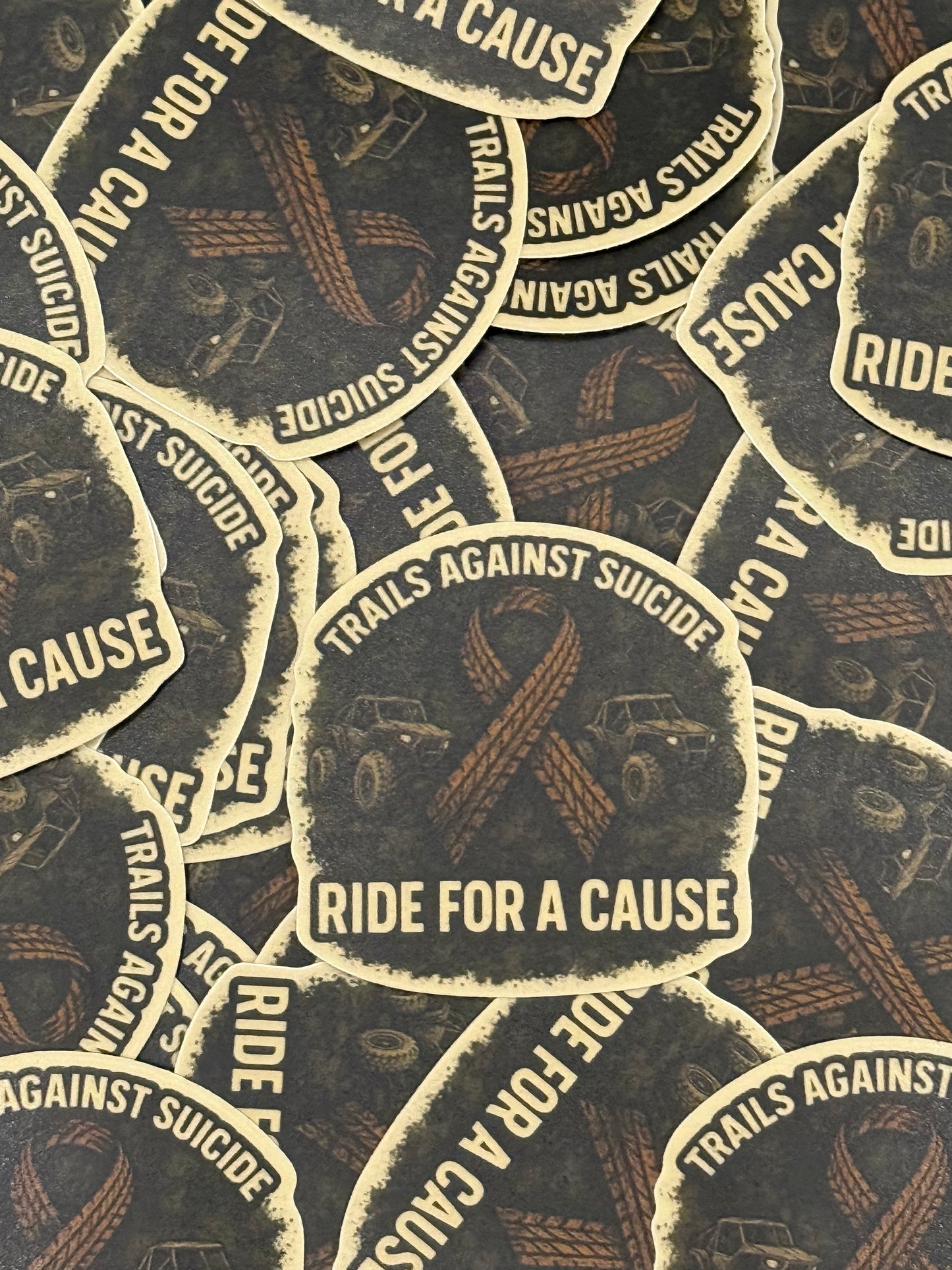 "Ride For A Cause" Stickers