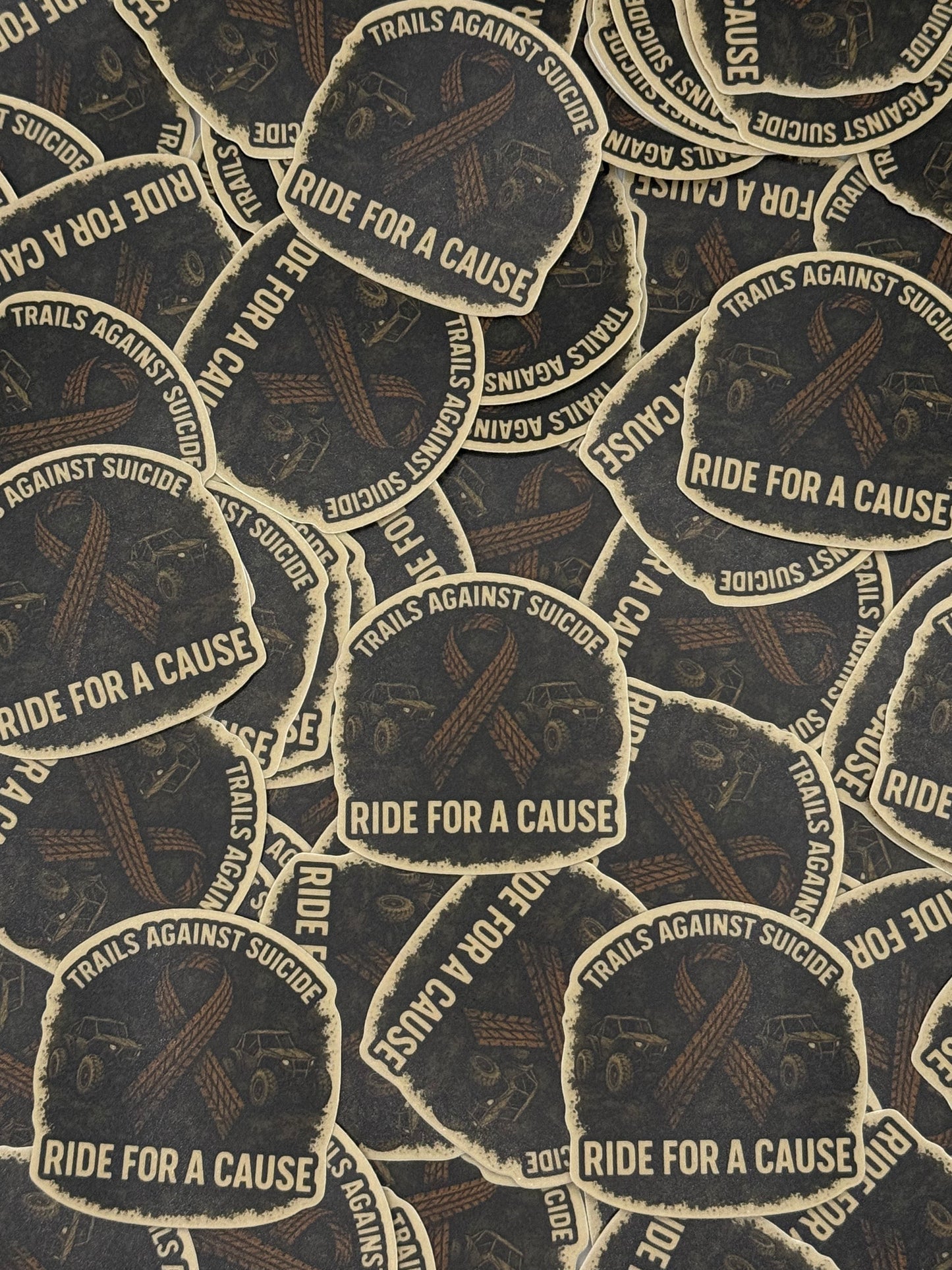 "Ride For A Cause" Stickers