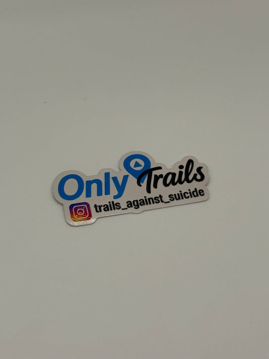 Embossed "OnlyTrails" Sticker.