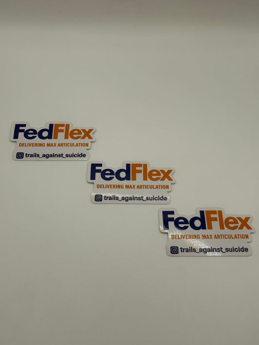 Embossed "FedFlex" Sticker.