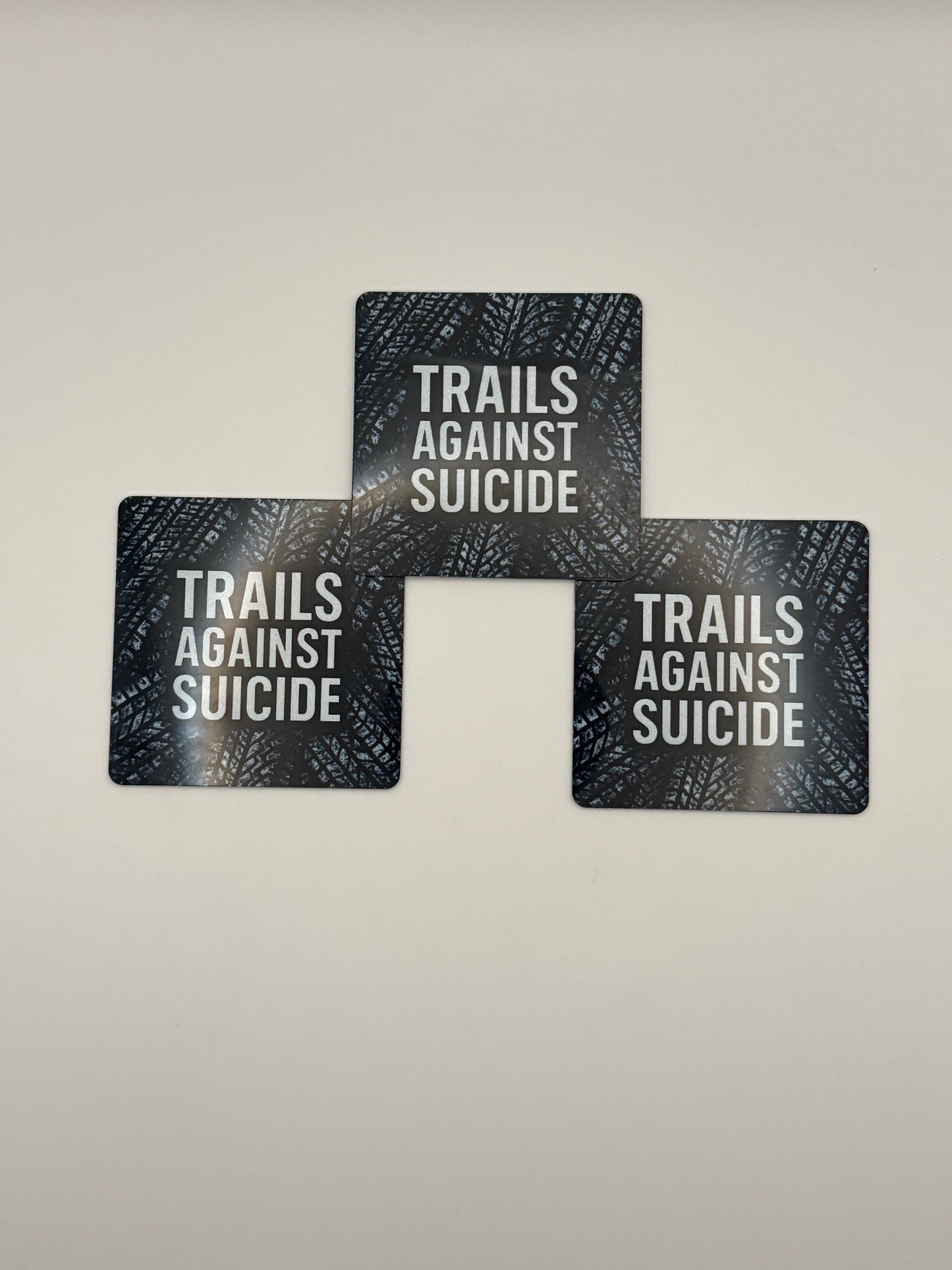 "Trails Tire Tread" 3X3 Square Magnet
