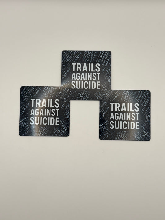 "Trails Tire Tread" 3X3 Square Magnet