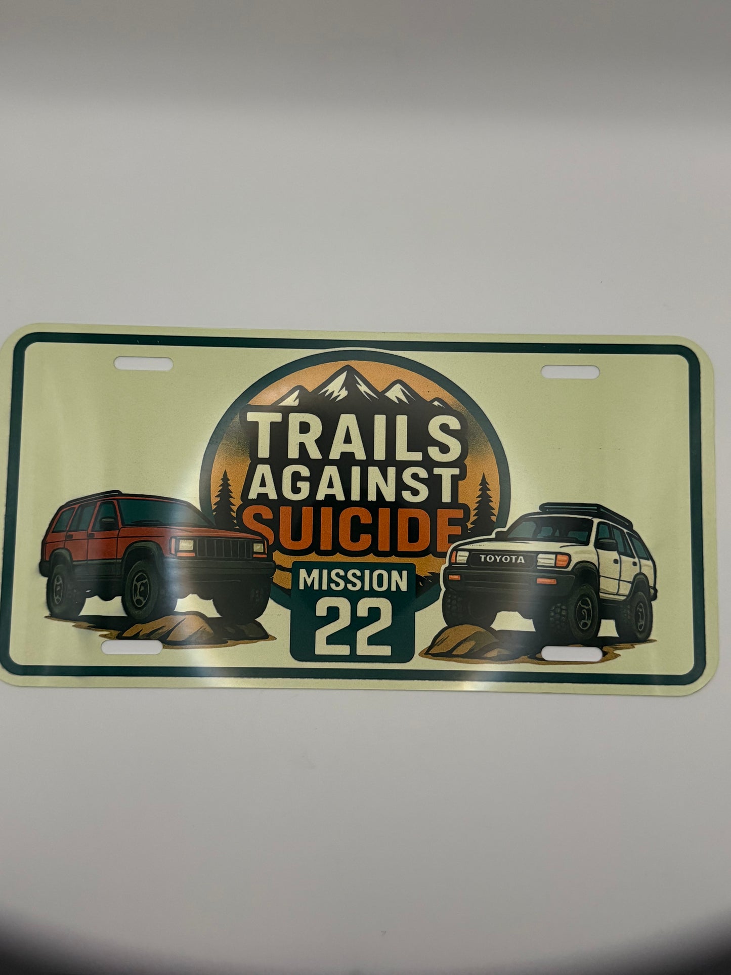Trails X Mission 22 Main Vanity Plate.