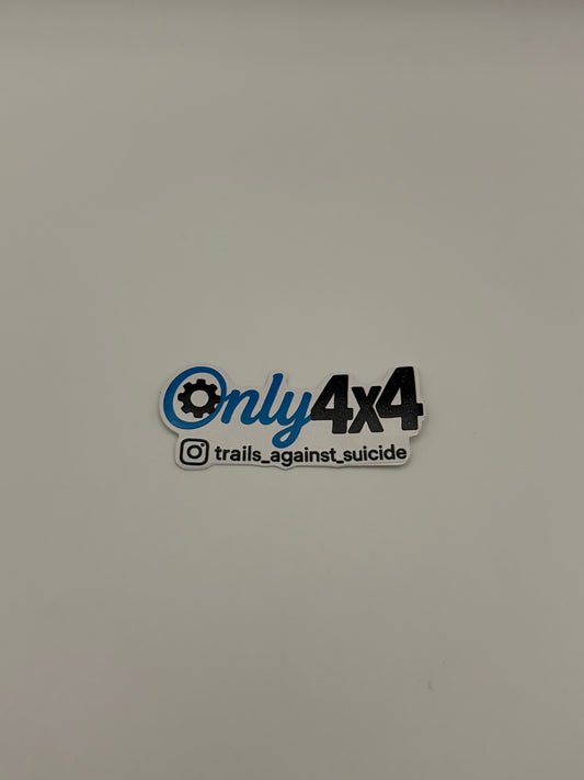 Embossed "Only4x4" Sticker