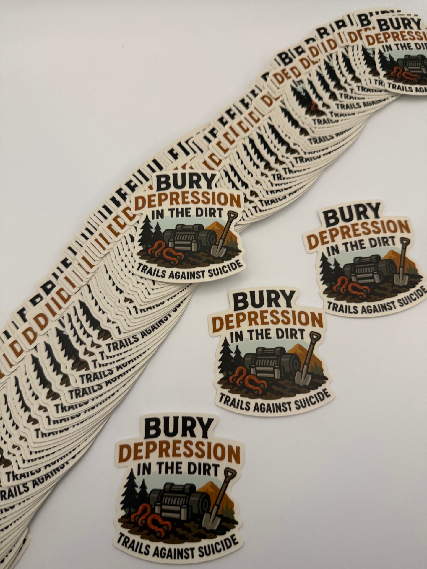 "Bury Depression In The Dirt" Sticker