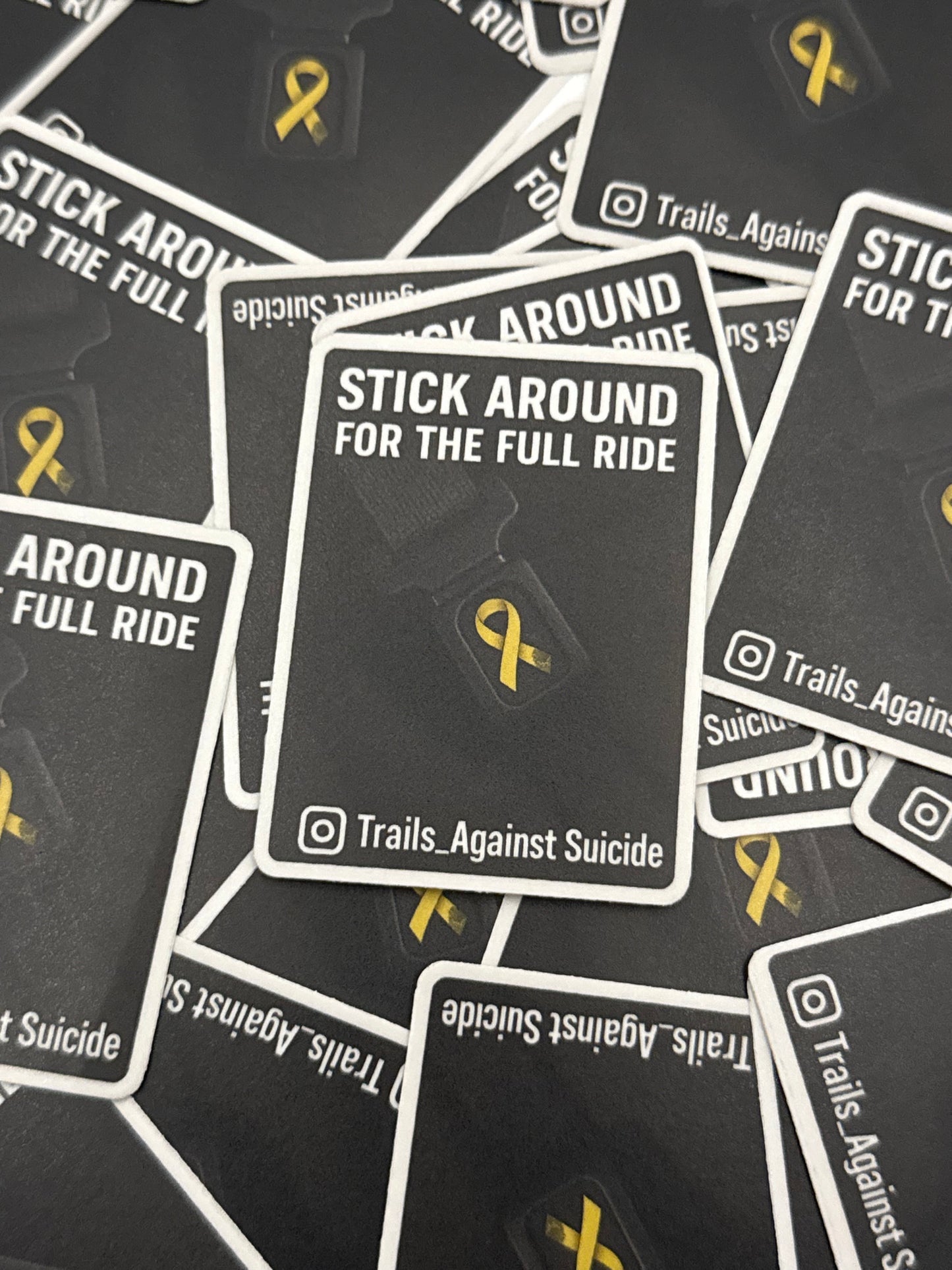 "Stick Around For The Full Ride" Sticker