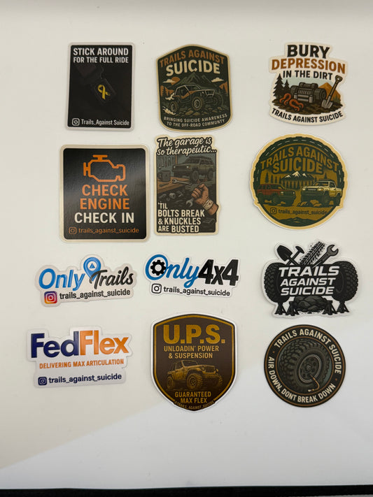 Random 3-Pack Sticker Bundle.