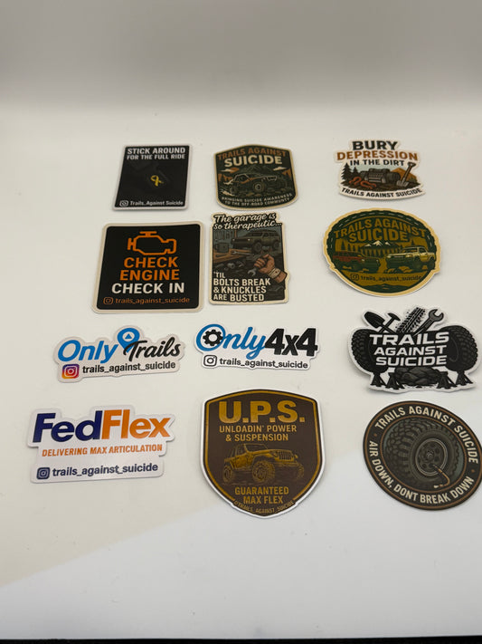 Random 3-Pack Sticker Bundle.