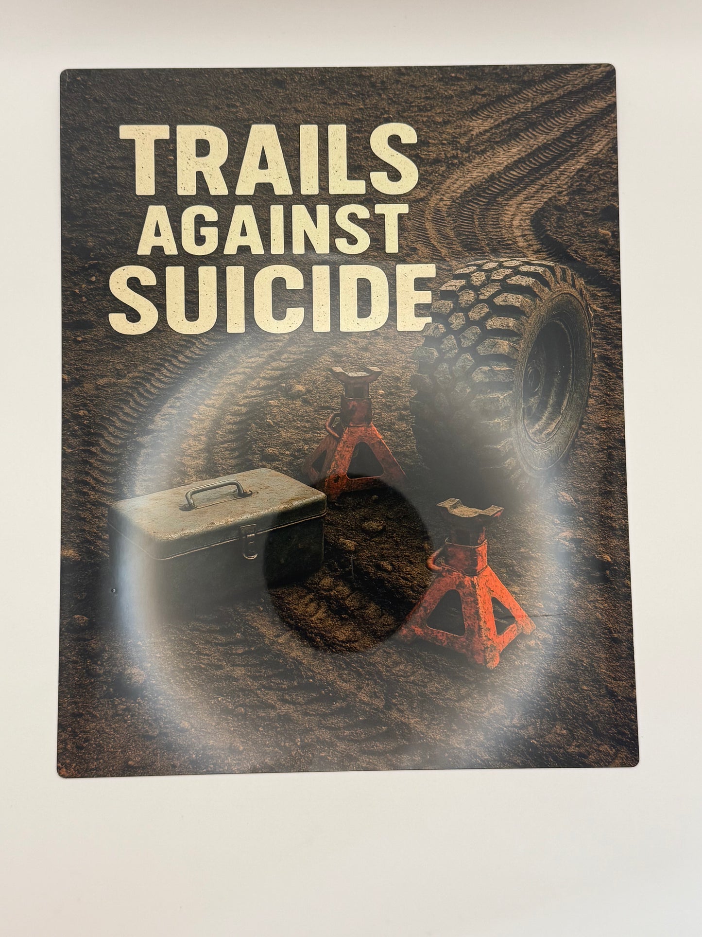 "Trails Against Suicide" Metal Poster.