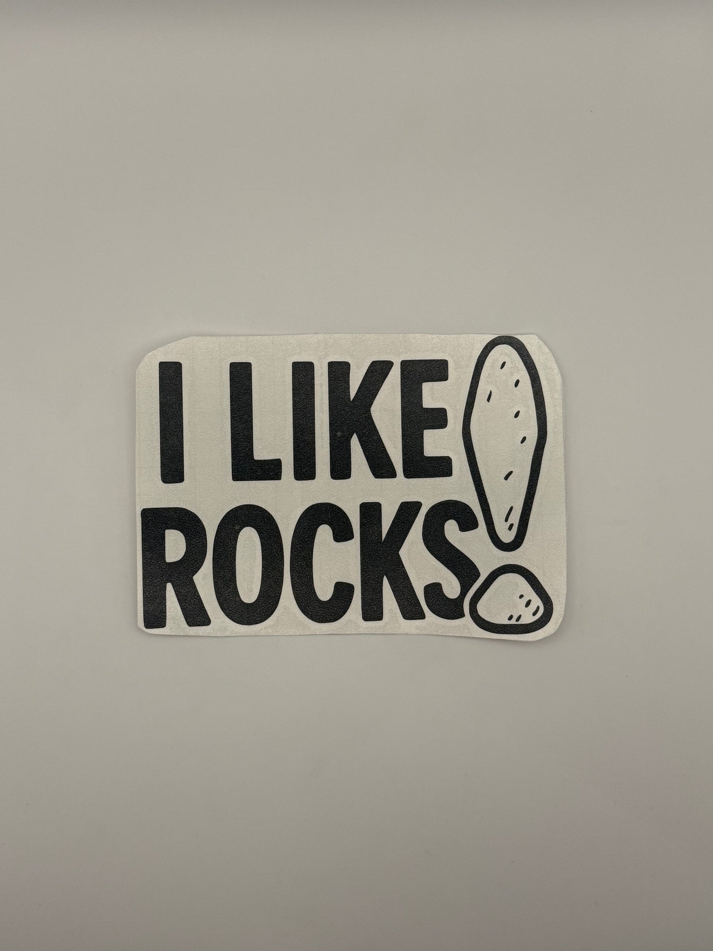 "I Like Rocks!" Sticker Decal