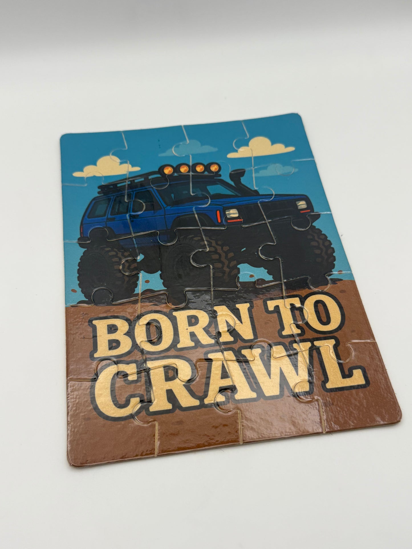 "Born To Crawl XJ" (20 Piece Puzzle).