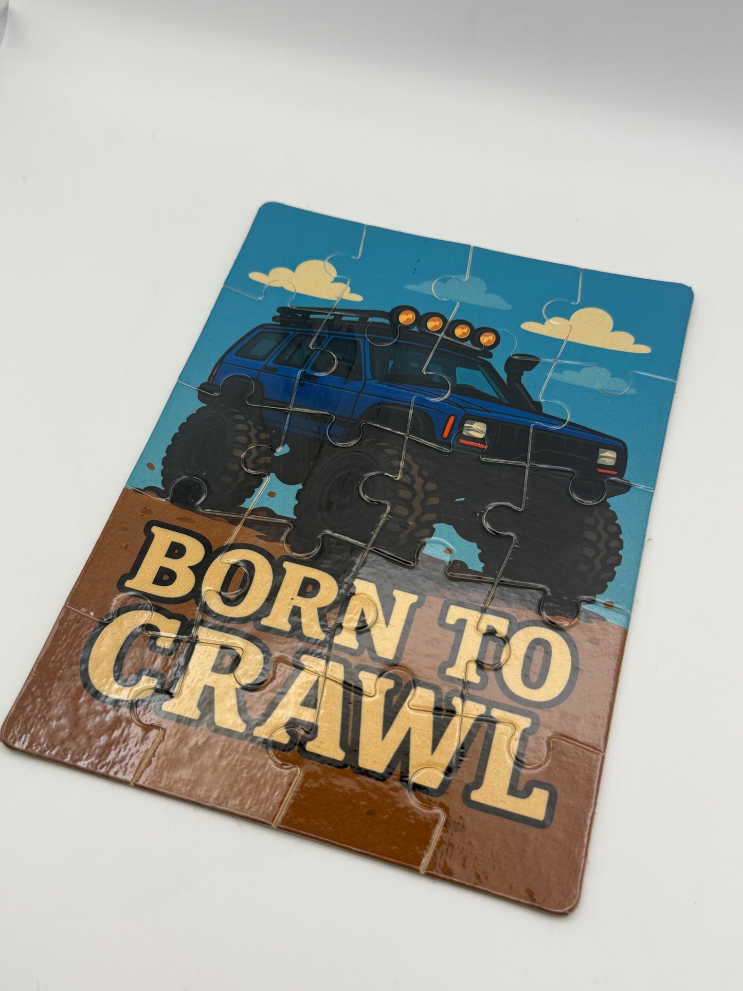 "Born To Crawl XJ" (20 Piece Puzzle).
