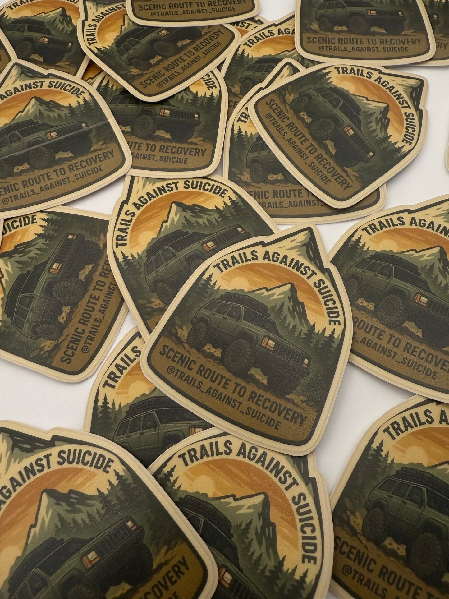 "Scenic Route To Recovery" Sticker.