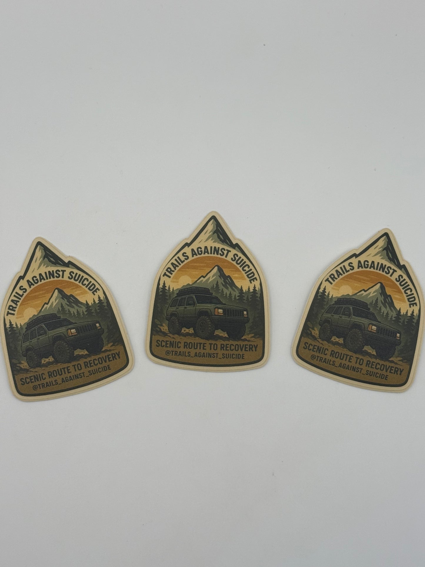 "Scenic Route To Recovery" Sticker.