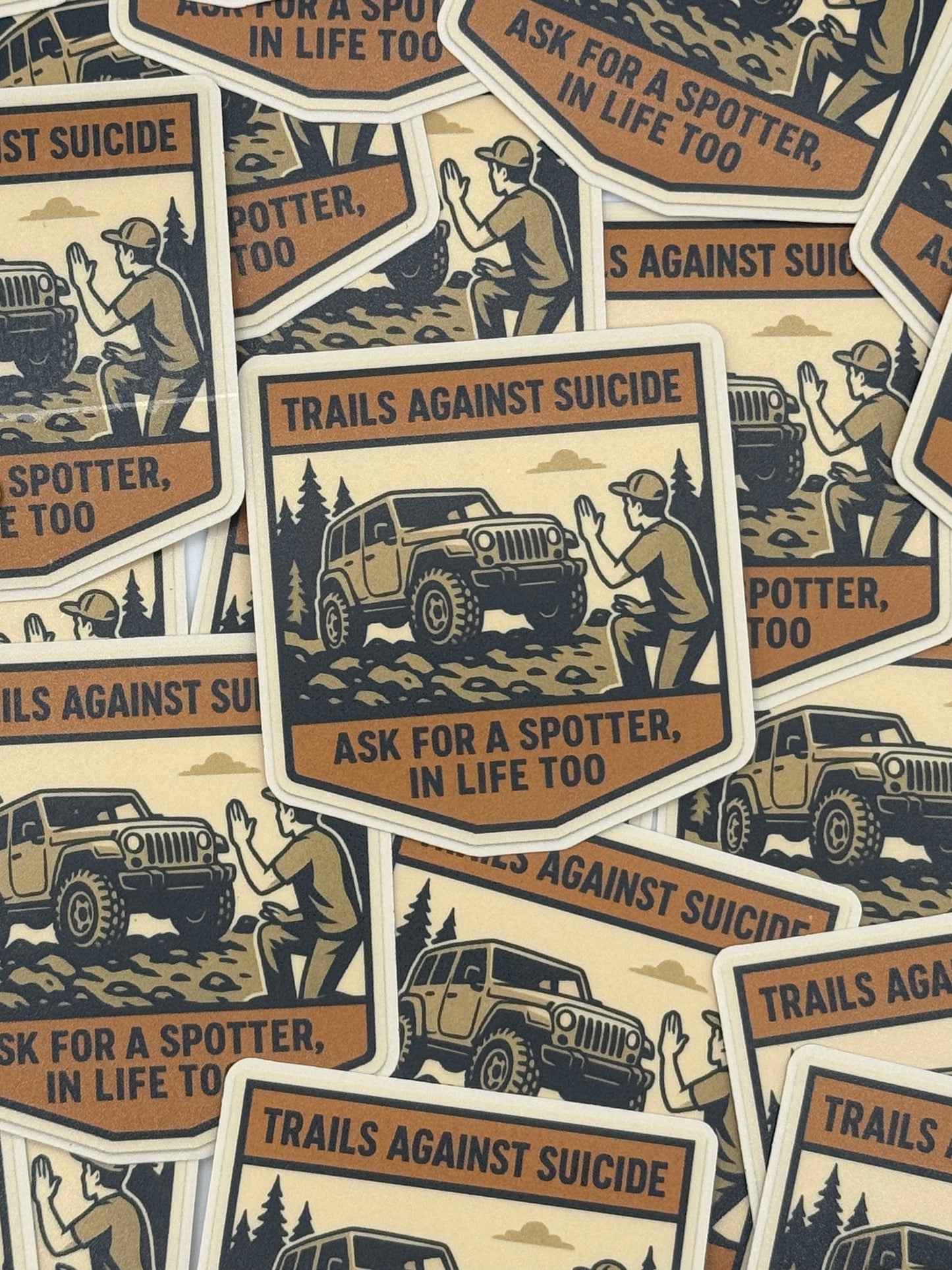 "Ask For A Spotter In Life Too" Sticker.